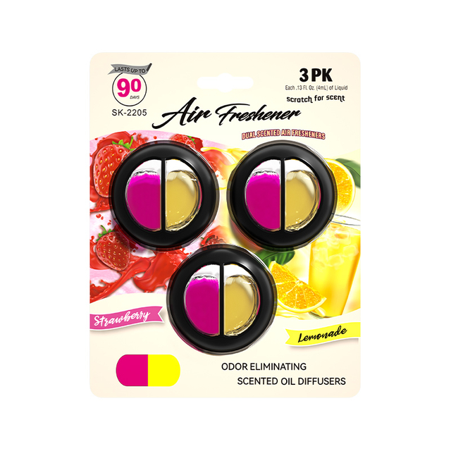 ambientador de ventilação de membrana de carro com perfume duplo de 4ml 