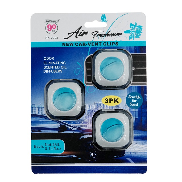 ambientador de carro 3pk para ambientador de membrana de clipe de ventilação automática